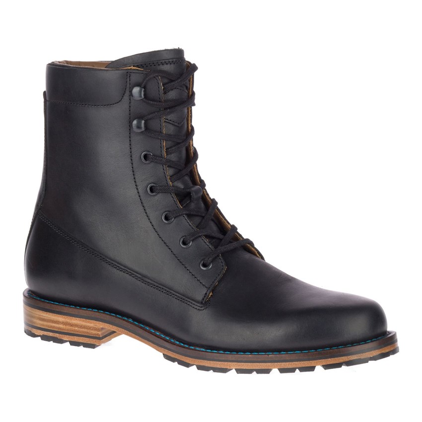 Bottes Merrell Wayfarer Lace Leather Noir Homme | B.I.UZDS